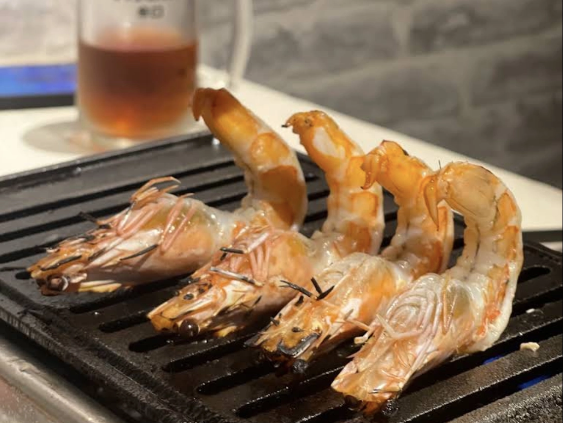 2026 新店燒肉 牛燒肉 豪華海陸雙人盛合藍鑽蝦生食級干貝